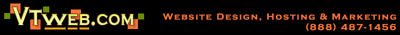 VTweb.com Website Hosting and Design and Database programming