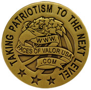 Chick & Ruths Faces of Valor Challenge Coin